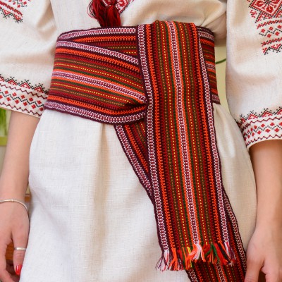 Traditional Belt (Krayka) Red for adult 300*10cm